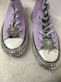 Nan-Ku Couture Women's Lavender Size 11 Sneakers