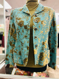 Carlisle Women's Teal Size 6 Jacket Top