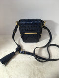 Brahmin Women's Dark Blue Cross Body- Purse