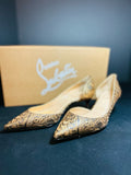 Christian Louboutin Women's Bronze Size 5.5 Pumps