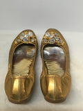 Miu Miu Women's Gold Size 9.5 Flats
