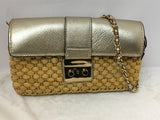 Michael Kors Women's Straw Shoulder Bag-Purse