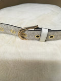 Michael Kors Women's Cream L Belt-Womens