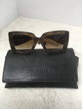 Chanel Women's Dark Brown Sunglasses-Womens