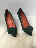 Via Spiga Women's Hunter Green Size 9 Pumps
