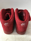 Nike Air Force 1 Men's Size 10 Red Sneakers - Mens
