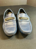 Versace Collection Men's Size 8 Navy Loafers - Mens