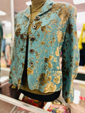Carlisle Women's Teal Size 6 Jacket Top