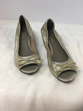 Cole Haan Women's Gold Size 6 Wedge-Shoes