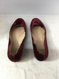 Chloe Women's Burgundy Size 9.5 Flats