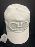 Salvatore Ferragamo Unisex White Cap- Mens