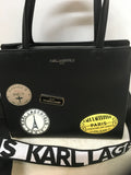 Karl Lagerfeld Women's Black Shoulder Bag-Purse