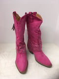Dingo Women's Hot Pink Size 9 Boots