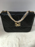 Badgley Mischka Women's Black Shoulder Bag-Purse