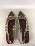 Bibi Lou Women's Tan Size 6 Slingbacks