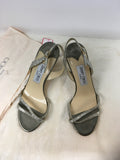 Jimmy Choo Women's Silver Size 7.5 Slingbacks