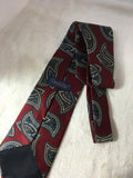 Oscar De La Renta Men's Burgundy Necktie-Mens
