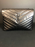 Yves Saint Laurent Women's Black Shoulder Bag-Purse
