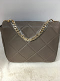 Badgley Mischka Women's Taupe Shoulder Bag-Purse