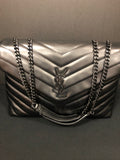 Yves Saint Laurent Women's Black Shoulder Bag-Purse