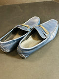 Versace Collection Men's Size 8 Navy Loafers - Mens