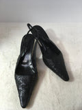 St John Women's Black Size 7.5 Slingbacks