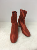 Free People Women's Burnt Orange Size 8 Ankle Boot