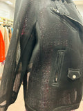 Luxe Moda Women's Black Size 1X Jacket Top