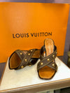 Louis Vuitton Women's Dark Brown Size 8.5 Wedge-Shoes