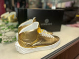 Versace Men's Size 11 Gold Sneakers - Mens