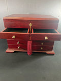 Thomas Pacconi Mahogany Jewelry Chest