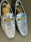 Versace Collection Men's Size 8 Navy Loafers - Mens