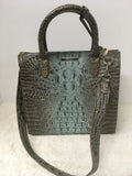 Brahmin Women's Light Blue Shoulder Bag-Purse
