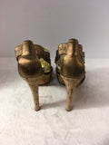 Diane Von Furstenberg Women's Bronze Size 10 Pumps
