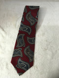 Oscar De La Renta Men's Burgundy Necktie-Mens