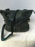 Fossil Women's Dark Green Shoulder Bag-Purse