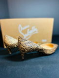 Christian Louboutin Women's Bronze Size 5.5 Pumps