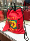 Gucci Women's Red Back Pack- Purse