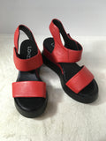 Lonza Women's Red Size 7 Wedge-Shoes