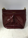 Coach Women's Dark Red Shoulder Bag-Purse
