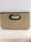 Michael Kors Women's Straw Clutch- Purse