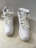 Nike Air Force 1 Boy's White Size 7Y Shoes - BOYS
