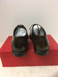 Salvatore Ferragamo Men's Size 11.5 Brown Oxford Shoes-Mens