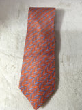 Hermes Men's Orange Necktie-Mens