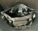 The Foldie Unisex Black Tote Bag- Luggage