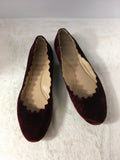 Chloe Women's Burgundy Size 9.5 Flats