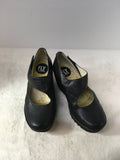 Fly London Women's Black Size 6 Wedge-Shoes