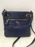 Emma Fox Women's Blue Shoulder Bag-Purse