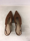 Anthropologie Women's Brown Size 6 Slingbacks