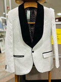 YFFUSHI Men's White Size S Sport Coat-Mens